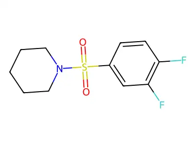 1-[(3,4-Difluorophenyl)sulfonyl]piperidine structure