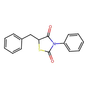 5-Benzyl-3-phenylthiazolidine-2,4-dione structure