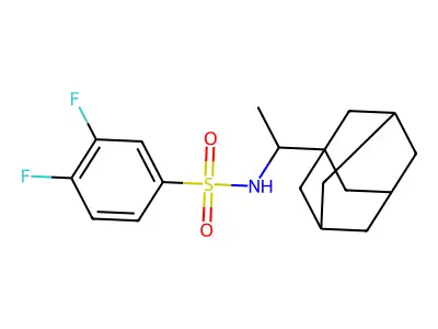 (Adamantanylethyl)[(3,4-difluorophenyl)sulfonyl]amine structure