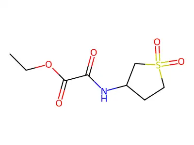 Ethyl [(1,1-dioxidotetrahydrothiophen-3-yl)amino](oxo)acetate structure