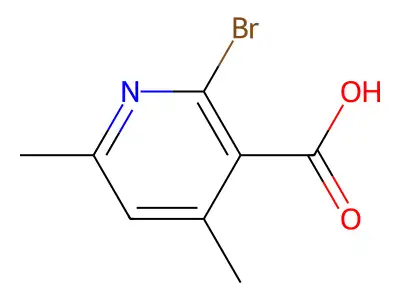 2-Bromo-4,6-dimethylnicotinic acid structure