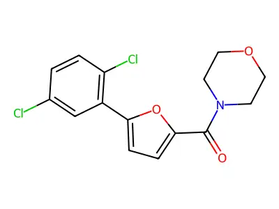 4-[5-(2,5-Dichlorophenyl)furan-2-carbonyl]morpholine structure