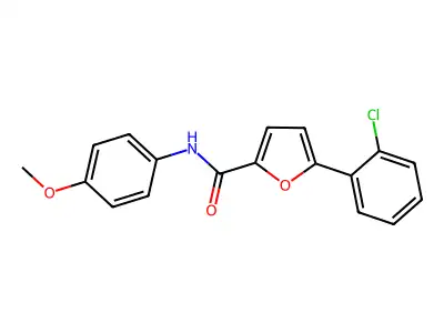 5-(2-Chlorophenyl)-N-(4-methoxyphenyl)-2-furamide structure