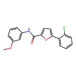 5-(2-Chlorophenyl)-N-(3-methoxyphenyl)-2-furamide structure