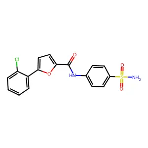 5-(2-chlorophenyl)-N-(4-sulfamoylphenyl)furan-2-carboxamide structure