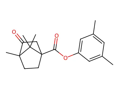 3,5-Dimethylphenyl 4,7,7-trimethyl-3-oxobicyclo[2.2.1]heptane-1-carboxylate structure