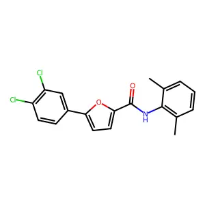 5-(3,4-dichlorophenyl)-N-(2,6-dimethylphenyl)furan-2-carboxamide structure