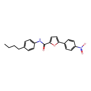N-(4-butylphenyl)-5-(4-nitrophenyl)furan-2-carboxamide structure