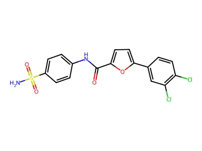 5-(3,4-dichlorophenyl)-N-(4-sulfamoylphenyl)furan-2-carboxamide structure