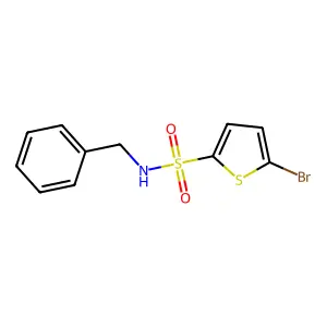 N-benzyl-5-bromothiophene-2-sulfonamide structure