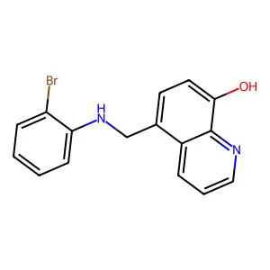 5-[(2-Bromoanilino)methyl]-8-quinolinol structure