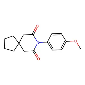 8-(4-Methoxyphenyl)-8-azaspiro[4.5]decane-7,9-dione structure