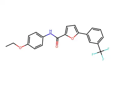 N-(4-ethoxyphenyl)-5-[3-(trifluoromethyl)phenyl]furan-2-carboxamide structure