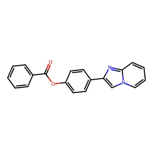 4-(Imidazo[1,2-a]pyridin-2-yl)phenyl benzoate structure
