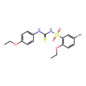 1-(5-Bromo-2-ethoxyphenyl)sulfonyl-3-(4-ethoxyphenyl)thiourea structure