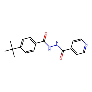 N'-(4-tert-butylbenzoyl)isonicotinohydrazide structure