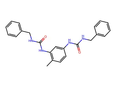 1,1'-(4-Methyl-1,3-phenylene)bis(3-benzylurea) structure