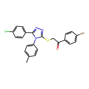 C23H17BrClN3OS structure