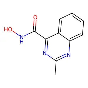 N-hydroxy-2-methylquinazoline-4-carboxamide structure