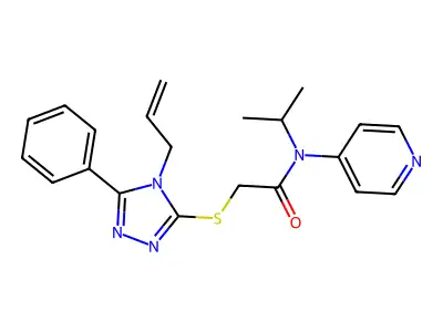 2-((4-Allyl-5-phenyl-4H-1,2,4-triazol-3-yl)thio)-N-isopropyl-N-(pyridin-4-yl)acetamide structure