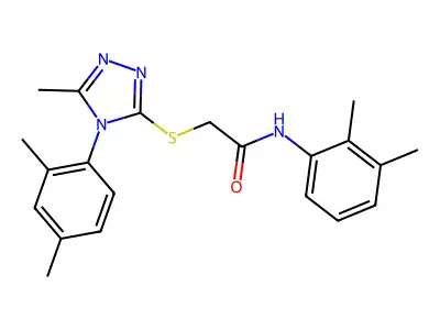 N-(2,3-DIMETHYLPHENYL)-2-{[4-(2,4-DIMETHYLPHENYL)-5-METHYL-4H-1,2,4-TRIAZOL-3-YL]SULFANYL}ACETAMIDE structure