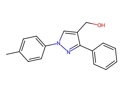 (1-(4-Methylphenyl)-3-phenyl-1H-pyrazol-4-YL)methanol structure