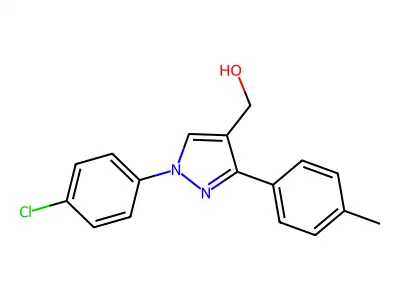 1-(4-Chlorophenyl)-3-(4-methylphenyl)-1H-pyrazole-4-methanol structure