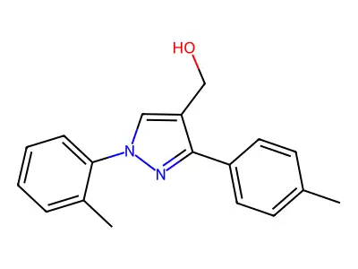 1-(2-Methylphenyl)-3-(4-methylphenyl)-1H-pyrazole-4-methanol structure