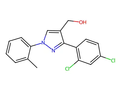 3-(2,4-Dichlorophenyl)-1-(2-methylphenyl)-1H-pyrazole-4-methanol structure