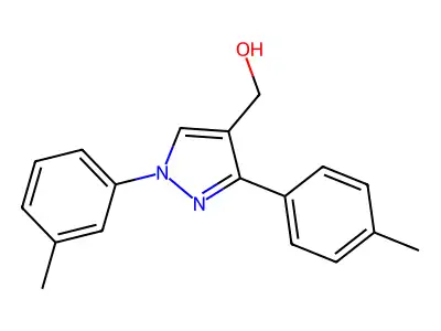 1-(3-Methylphenyl)-3-(4-methylphenyl)-1H-pyrazole-4-methanol structure