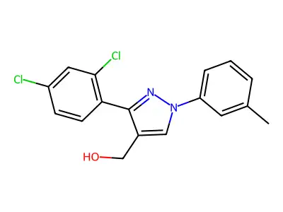 3-(2,4-Dichlorophenyl)-1-(3-methylphenyl)-1H-pyrazole-4-methanol structure