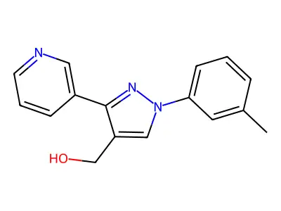 (1-(3-Methylphenyl)-3-(3-pyridinyl)-1H-pyrazol-4-YL)methanol structure