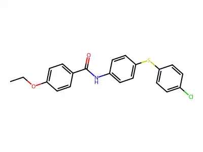 N-(4-((4-Chlorophenyl)thio)phenyl)-4-ethoxybenzamide structure