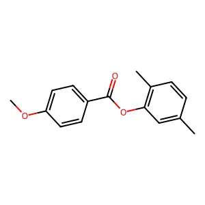 2,5-Dimethylphenyl 4-methoxybenzoate structure
