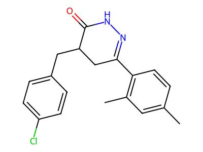 4-(4-Chlorobenzyl)-6-(2,4-dimethylphenyl)-4,5-dihydro-3(2H)-pyridazinone structure