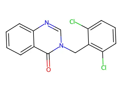 3-(2,6-Dichlorobenzyl)-4(3H)-quinazolinone structure