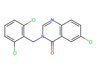 6-Chloro-3-(2,6-dichlorobenzyl)-4(3H)-quinazolinone structure
