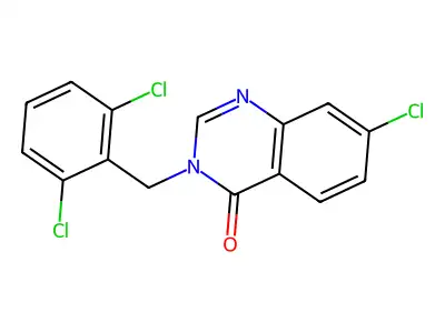 7-Chloro-3-(2,6-dichlorobenzyl)-4(3H)-quinazolinone structure