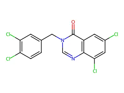 6,8-Dichloro-3-(3,4-dichlorobenzyl)-4(3H)-quinazolinone structure