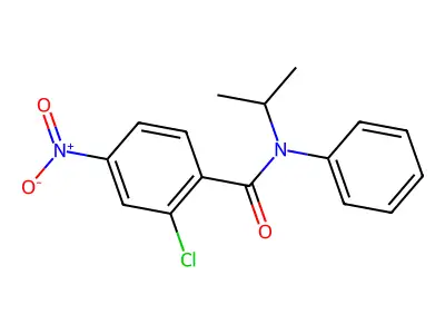 2-Chloro-N-isopropyl-4-nitro-N-phenylbenzamide structure