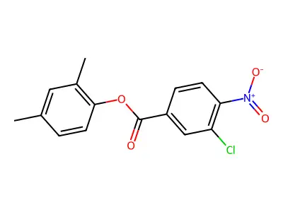 2,4-Dimethylphenyl 3-chloro-4-nitrobenzoate structure
