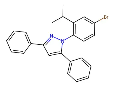 1-(4-Bromo-2-isopropylphenyl)-3,5-diphenyl-1H-pyrazole structure
