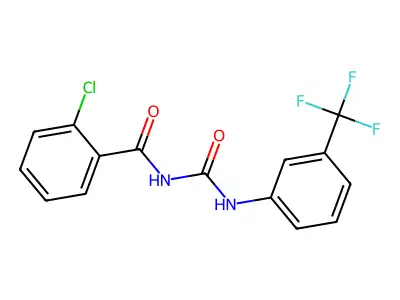 N-(2-Chlorobenzoyl)-N'-(3-(trifluoromethyl)phenyl)urea structure
