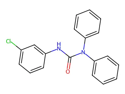 N'-(3-Chlorophenyl)-N,N-diphenylurea structure