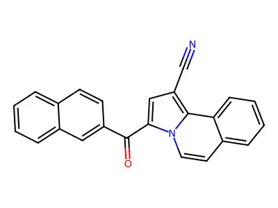 3-(2-Naphthoyl)pyrrolo(2,1-A)isoquinoline-1-carbonitrile structure
