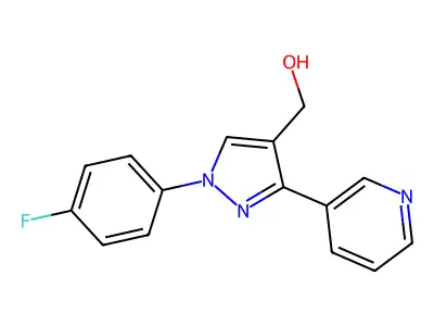 (1-(4-Fluorophenyl)-3-(pyridin-3-YL)-1H-pyrazol-4-YL)methanol structure