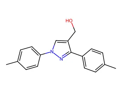(1,3-Bis(4-methylphenyl)-1H-pyrazol-4-YL)methanol structure