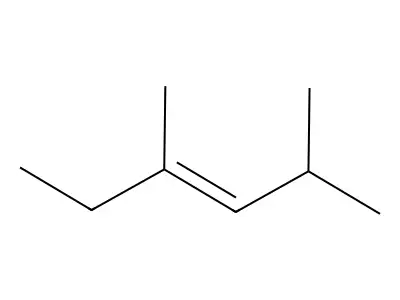 4-Ethyl-2-methylpent-3-ene structure