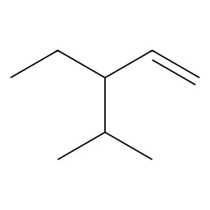 3-Ethyl-4-methylpent-1-ene structure