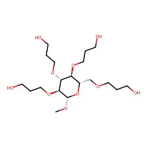 Methyl glucoside propoxylate structure